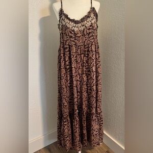 NATURAL LIFE Brown Floral Jumpsuit